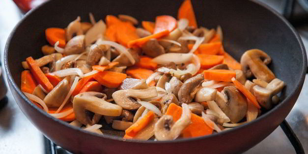 постный плов с грибами