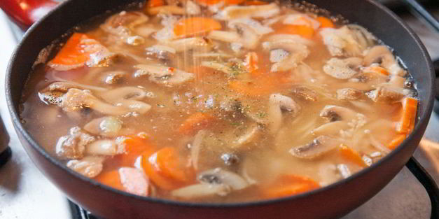 постный плов с грибами