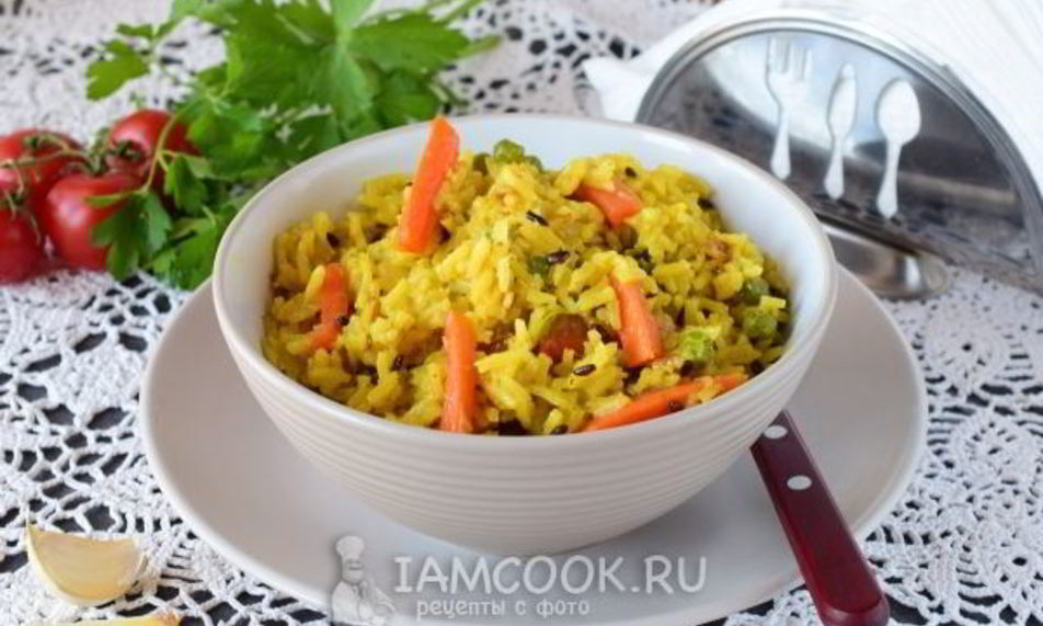 Рецепт постный плов с овощами