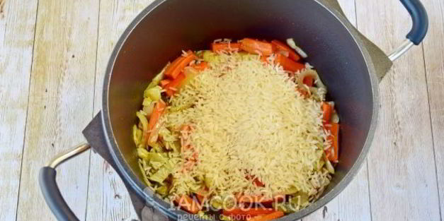 постный плов с овощами