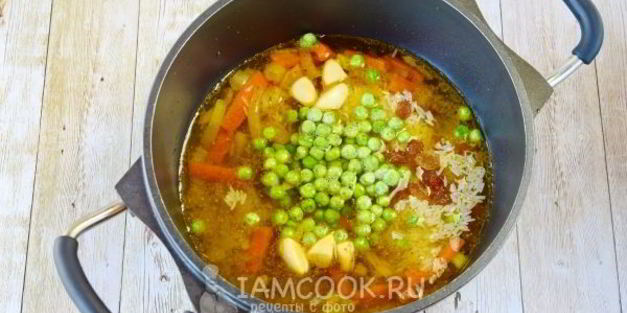 постный плов с овощами