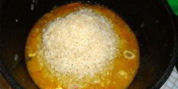 рассыпчатый плов из свинины