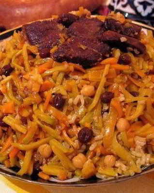 Самаркандский плов с сухофруктами