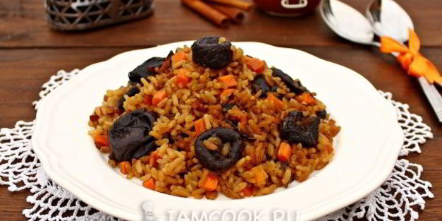 сладкий плов в мультиварке