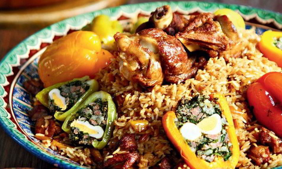 Рецепт узбекский плов с фаршированными овощами