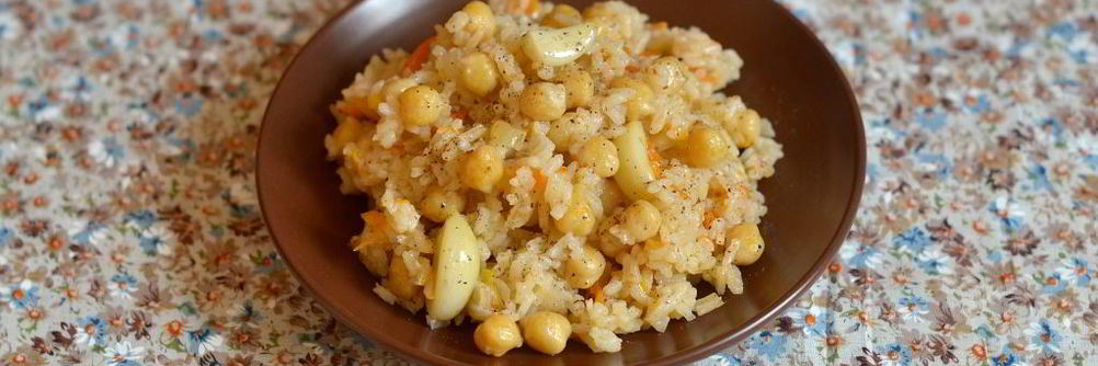 Вегетарианский плов с нутом