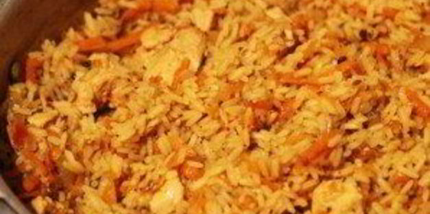 вкусный плов с курицей