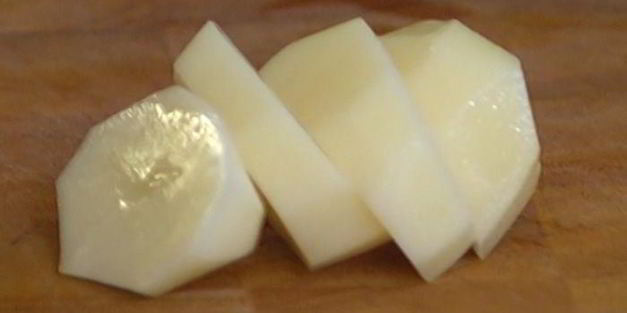 пюре из картофеля и порея с творогом