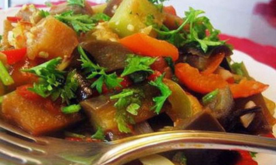 Рецепт ароматное овощное рагу с зеленью