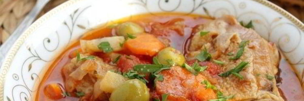 Фрикасе из курицы в томате