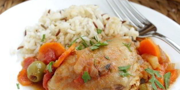 фрикасе из курицы в томате