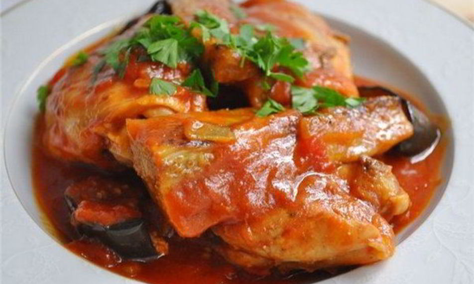 Рецепт куриное рагу в соево-медовом маринаде