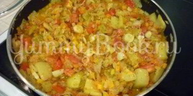 летнее рагу из вкусных овощей