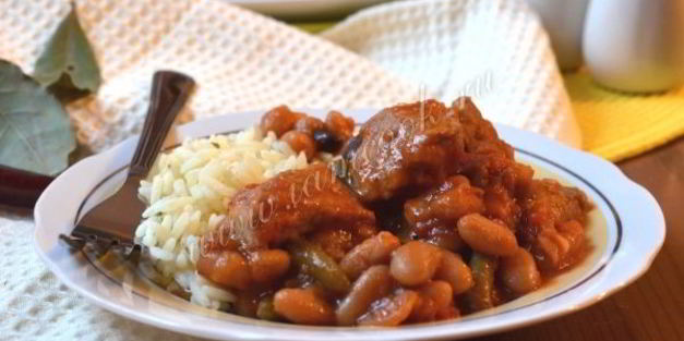 мясное рагу с фасолью