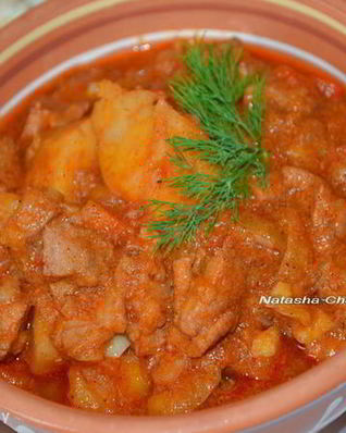 Мясное рагу с овощами