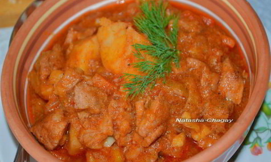 Рецепт мясного рагу с овощами