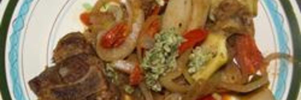 Овощное рагу с бараниной