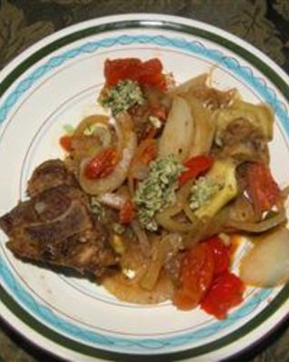 Овощное рагу с бараниной