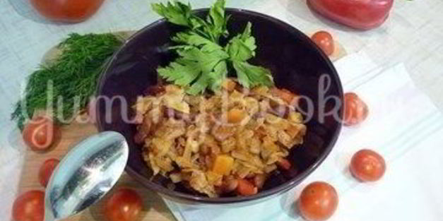 овощное рагу с фасолью