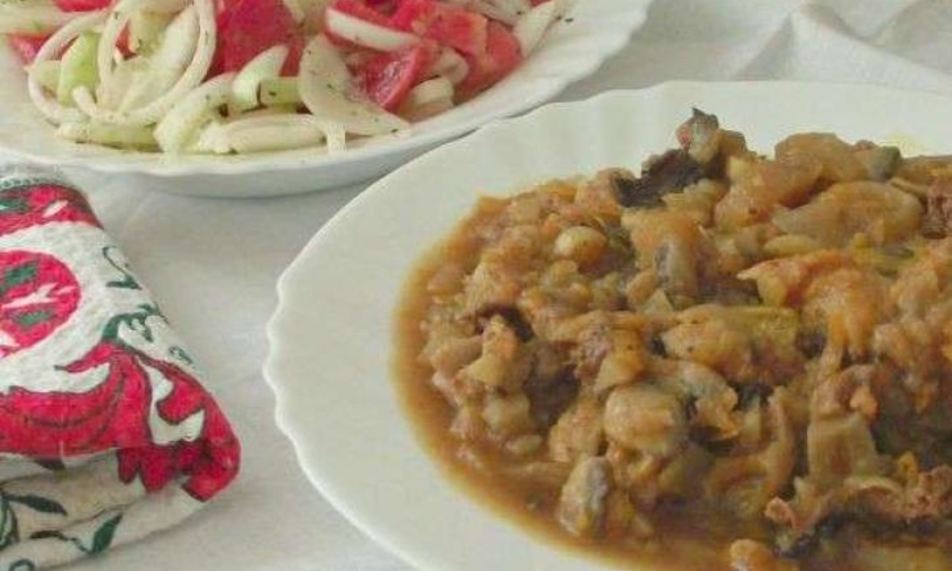 Рецепт овощное рагу с грибами