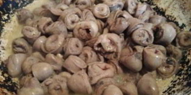 овощное рагу с куриными сердечками