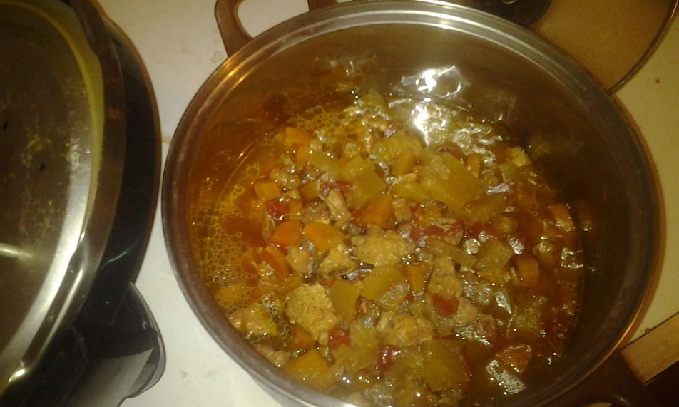 Рецепт овощное рагу с курицей в мультиварке