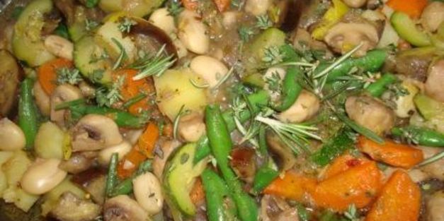 овощное рагу с шампиньонами