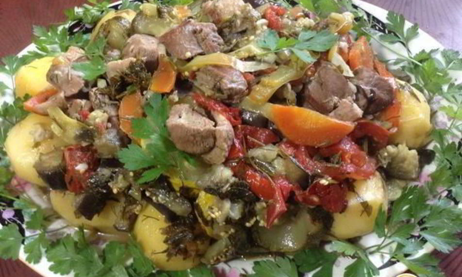 Рецепт овощного рагу с уткого дамламы