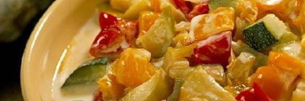 Овощное рагу с яблоками