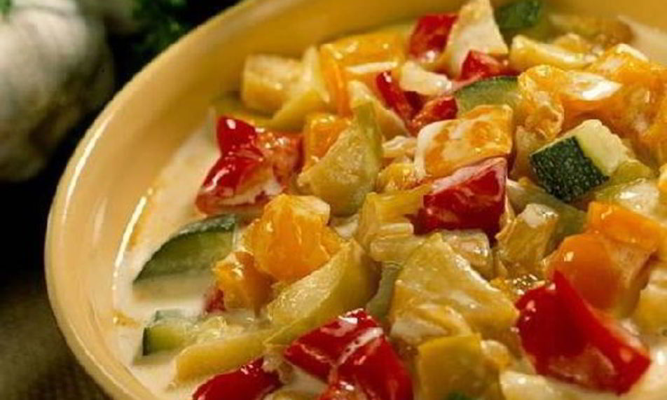 Рецепт овощное рагу с яблоками