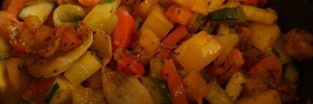 Овощное рагу со сладким бататом