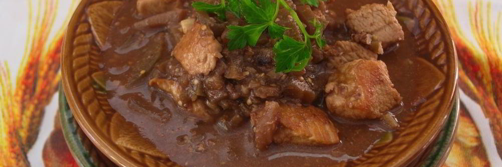 Рагу из баклажан с мясом