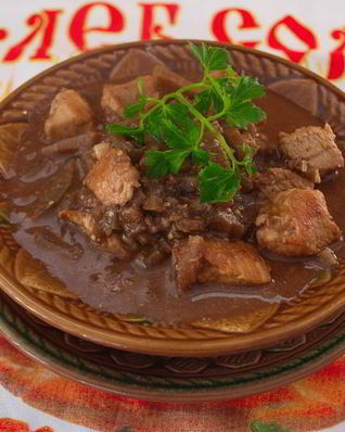 Рагу из баклажан с мясом