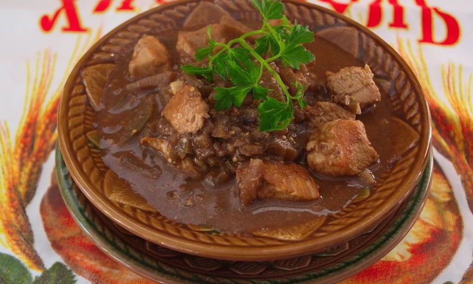 Рецепт рагу из баклажан с мясом