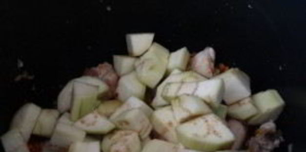 рагу из баклажанов с курицей