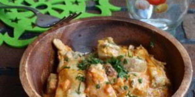 рагу из баклажанов с курицей