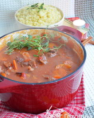 Рагу из баранины с абрикосами