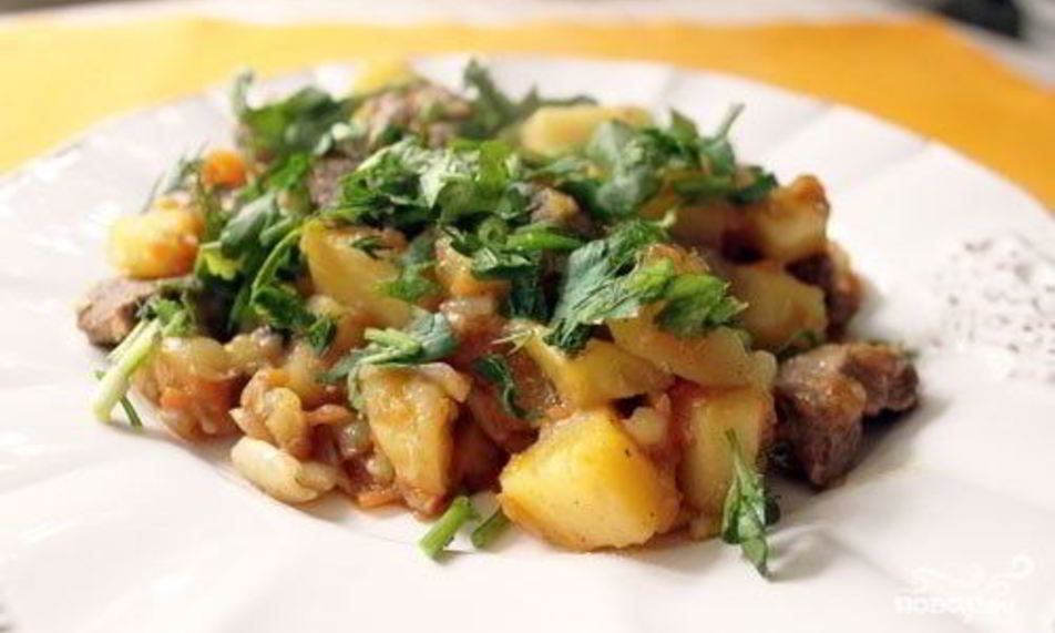 Рецепт рагу из баранины сытное