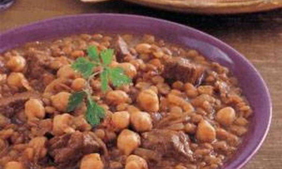 Рецепт рагу из чечевицы с мясом баранины