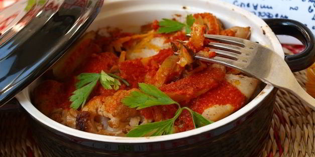 рагу из духовки с курицей и овощами