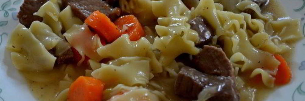 Рагу из говядины с лапшой