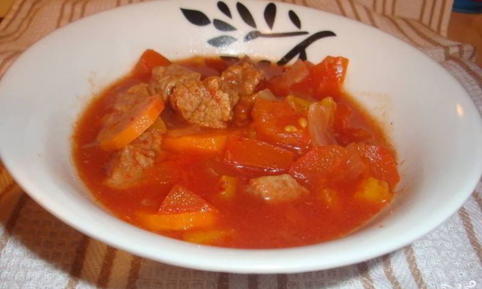 Рецепт рагу из говядины в мультиварке