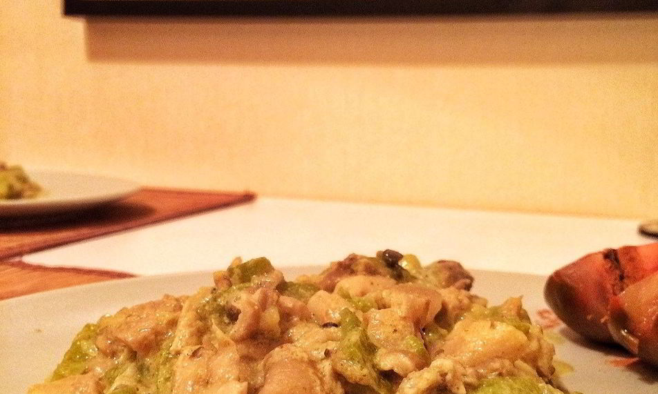 Рецепт рагу из кабачков и грибов с кефиром