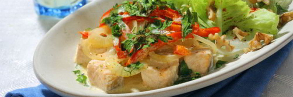 Рагу из лосося