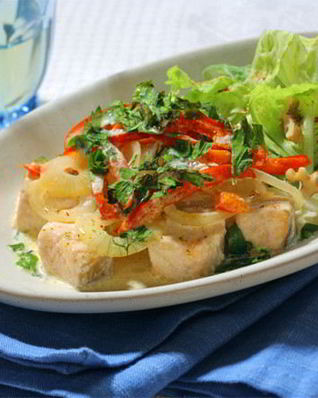 Рагу из лосося