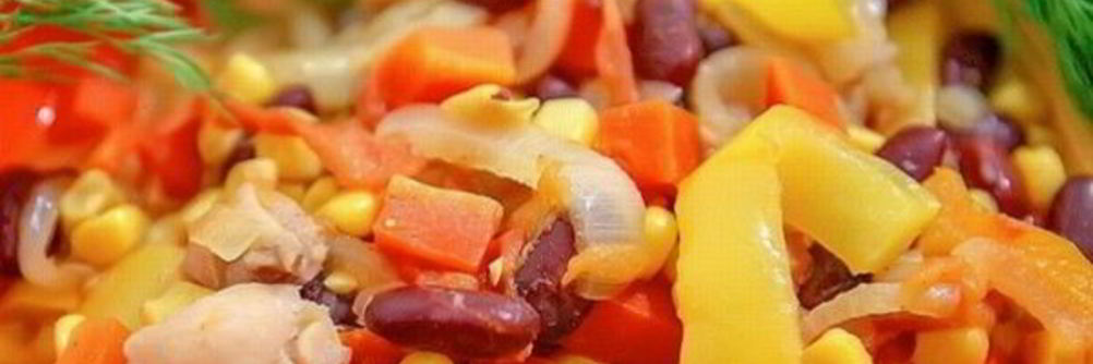 Рагу из овощей с курицей