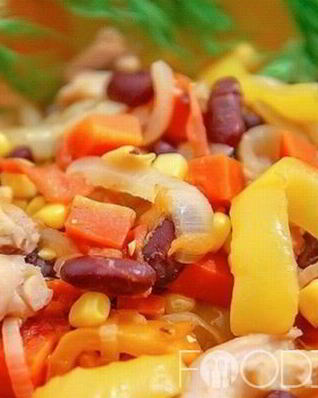 Рагу из овощей с курицей