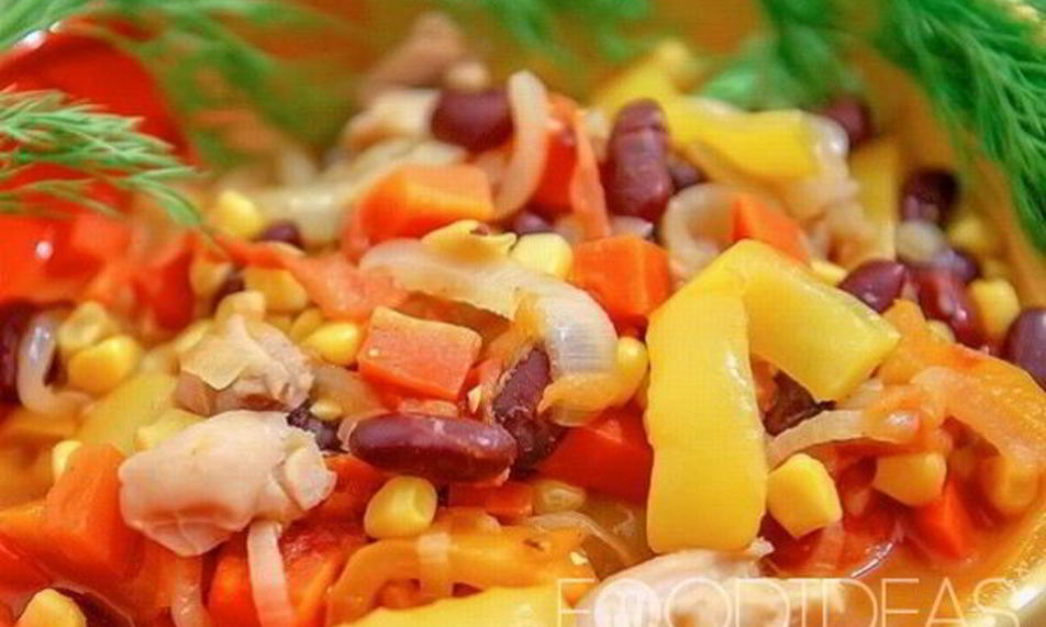 Рецепт рагу из овощей с курицей