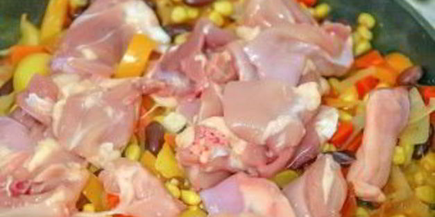 рагу из овощей с курицей