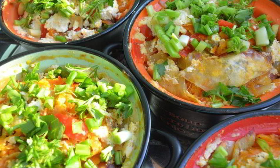 Рецепт рагу из цветной капусты и сельдерея в горшочках